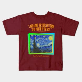 Van Gogh's Starry Night Kids T-Shirt